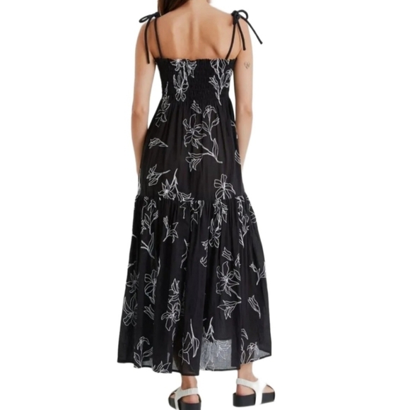 Tanya Taylor Leona Smocked Floral Midi-Dress NWT - Picture 2 of 12